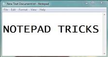 19 Shocking Notepad Tricks and Commands (Notepad Codes)