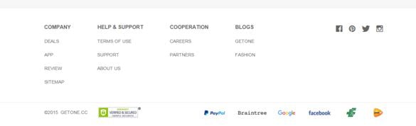 Footer Navigation