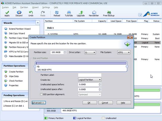 Primary Partition
