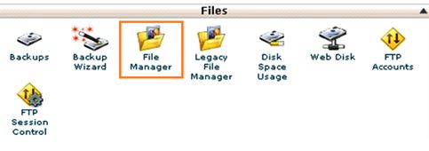 Go to File Manager