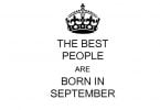 Best People are Born In September