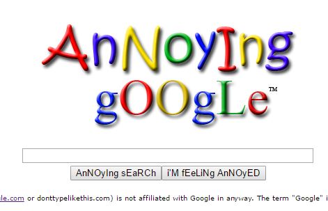 Annoying Google Funny Trick