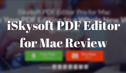 iSkysoft PDF Editor Pro for Mac