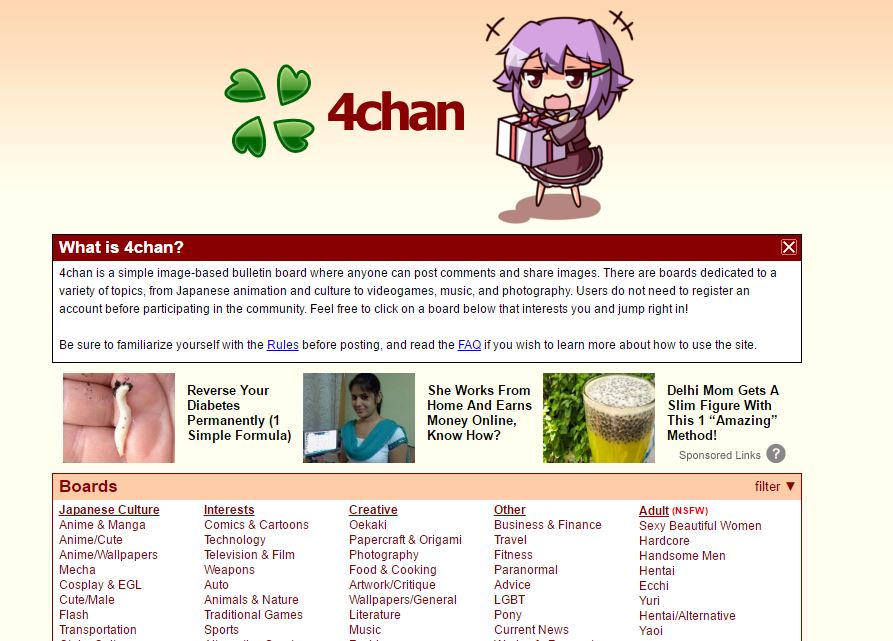 4Chan: Image-based bulletin board