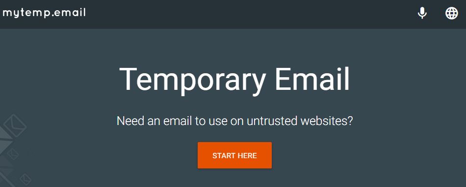 Temporary email IDs