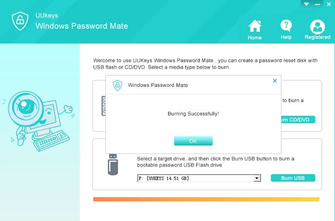 UUkeys Windows Password Mate - Reset Password