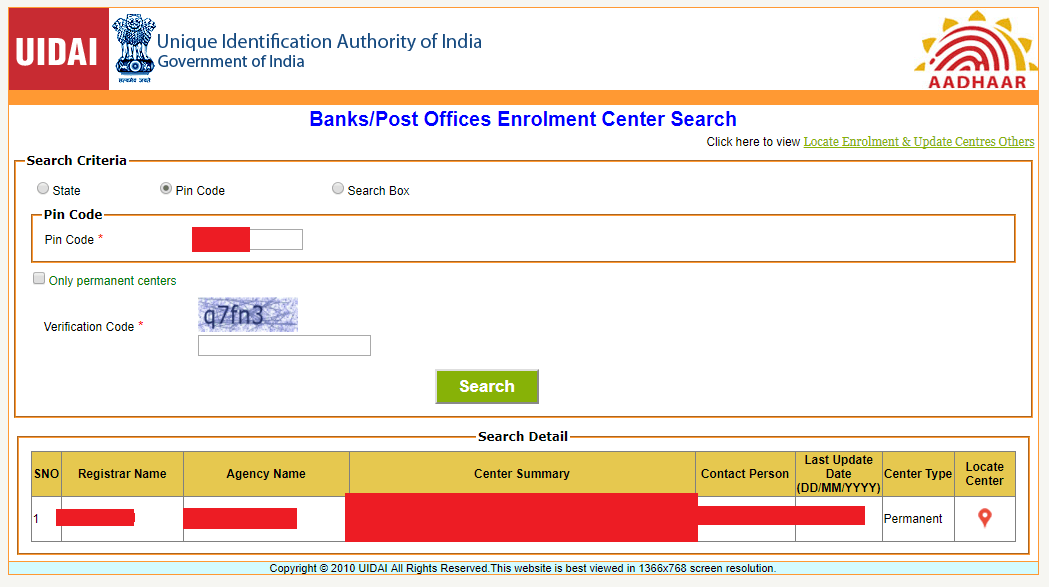 Aadhaar Data Update