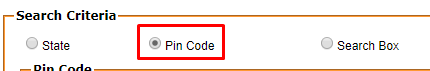 Select Pin Code