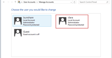 Enable or Disable User Accounts in Windows 10