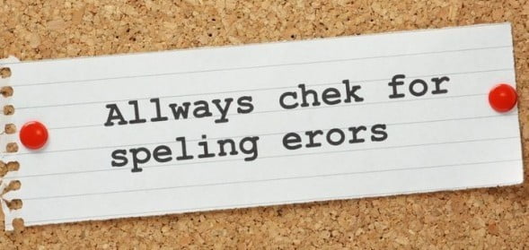 Spelling Mistakes in English