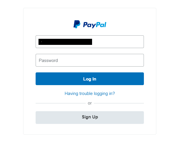 PayPal Account Login