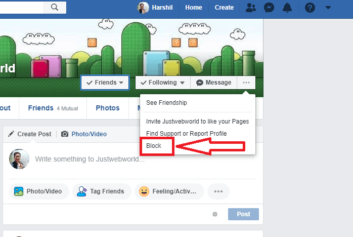 How to Block Or Unblock Someone On Facebook & FB Messenger – JustWebWorld