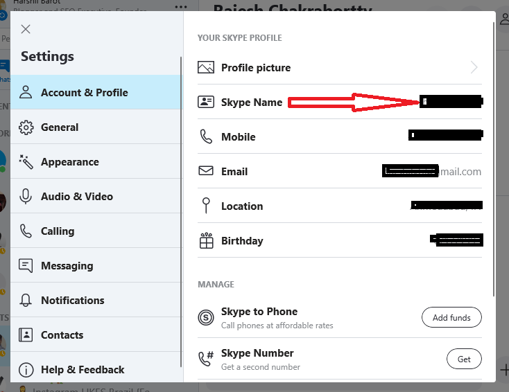 Edit Your Skype Display Name