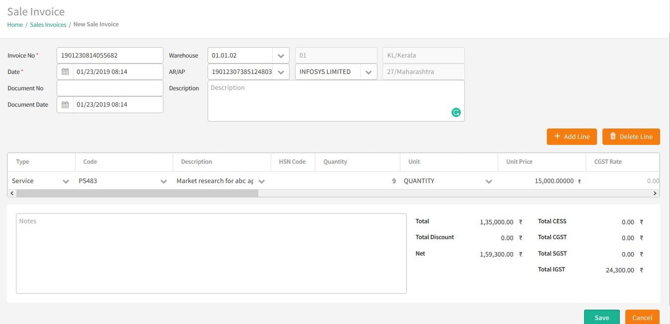 Automatic Invoicing functionality
