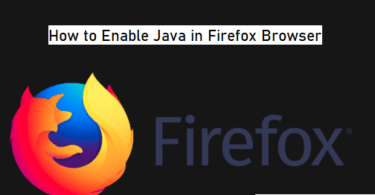 Enable Java In Firefox Browser