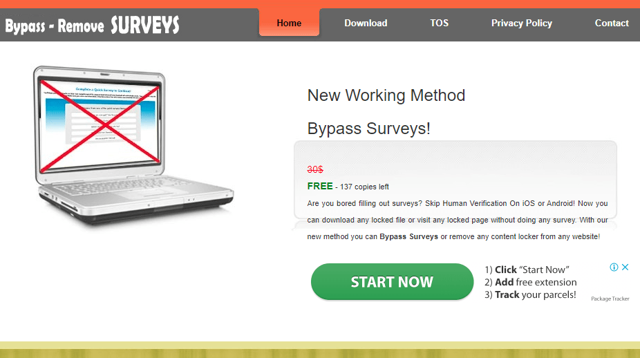 Survey remover
