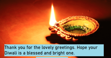 Thank you messages for Diwali wishes