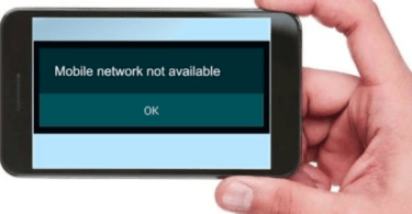 Mobile Network Not Available Error