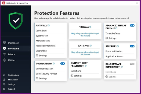 Multiple Protection Features