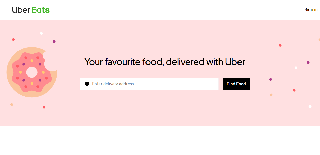Uber Eats - Online food ordering company