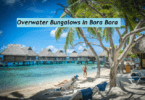 Overwater Bungalows On Bora Bora Island