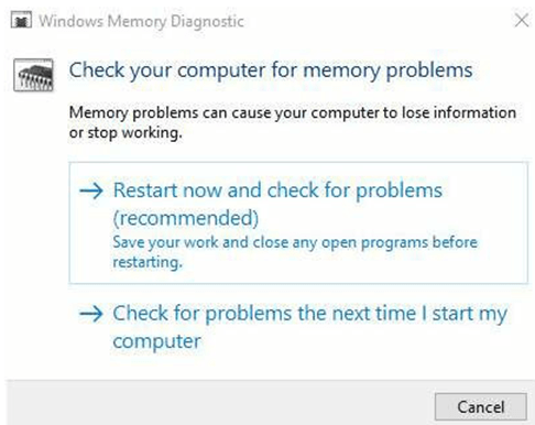 Windows Memory Diagnostics