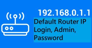 192.168.0.1 Default Router IP