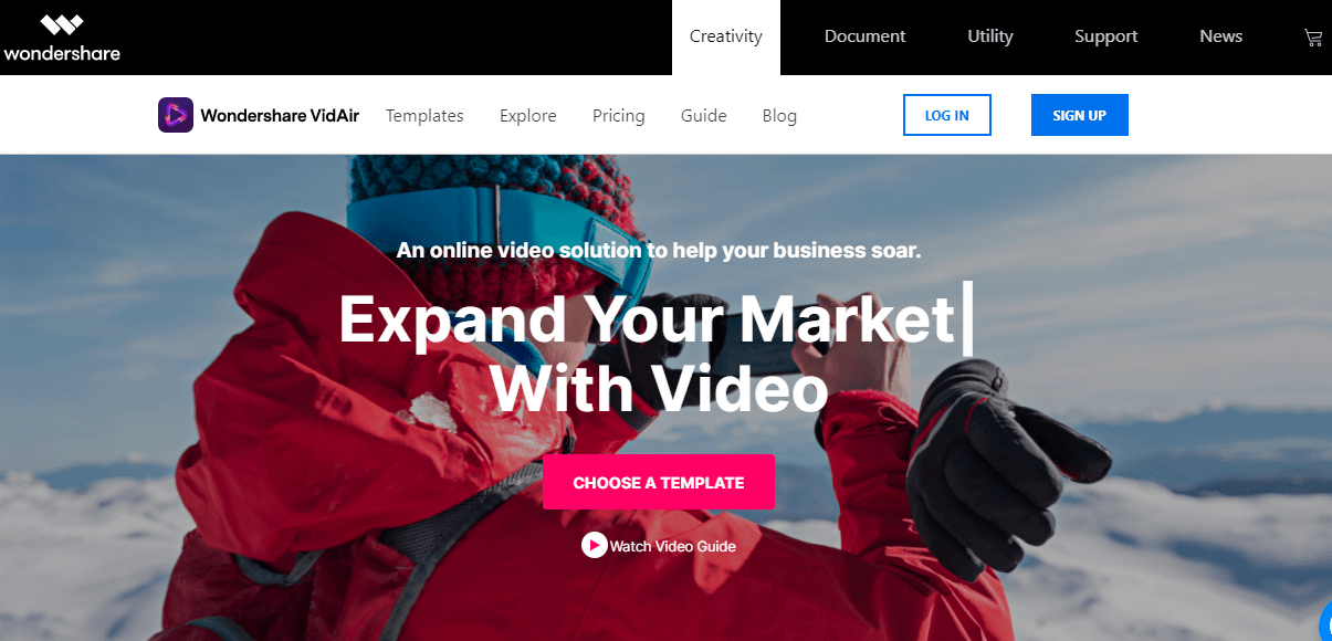 Wondershare VidAir Online Video Maker