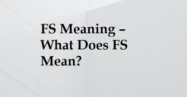What Does FS Mean