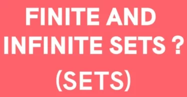 Finite and Infinite Sets