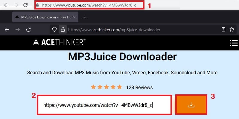 Acethinker mp3juice downloader copy and paste url