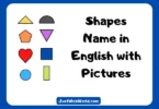 Shapes Name in English with Pictures